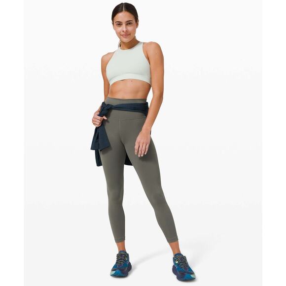 Lululemon Wunder Train High‑Rise Tight 25” Everlux Size 4 Grey Sage - Picture 4 of 8